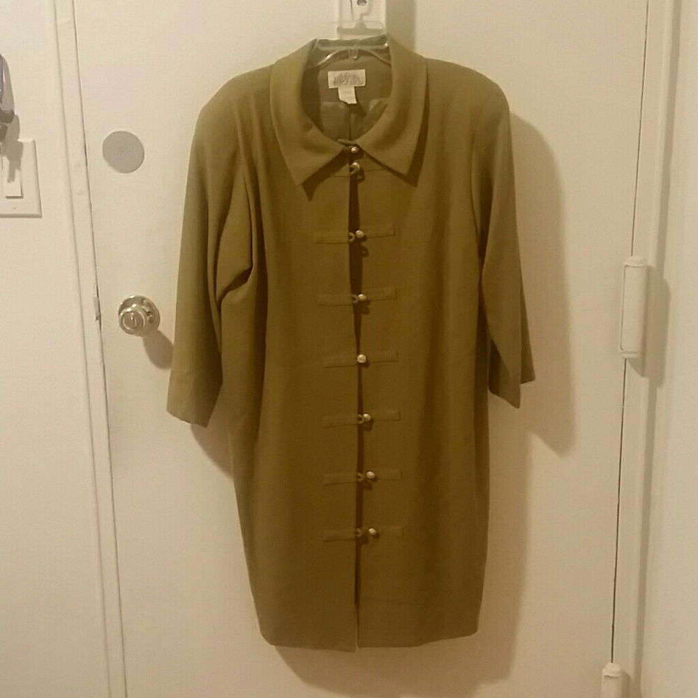Olive green wool jacket